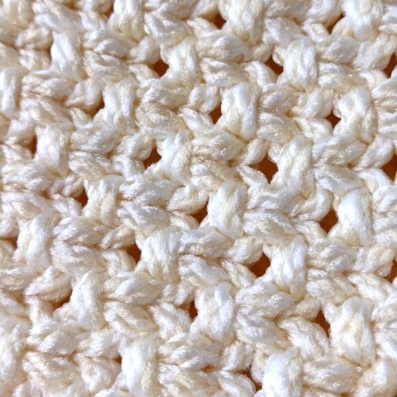 Vintage Macrame Crochet Off-White Clutch Purse Bag - Picture 6 of 8